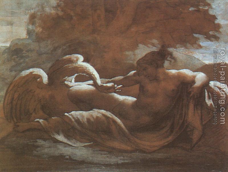 Theodore Gericault : Leda and the Swan Theodore Gericault : Leda and the Swan